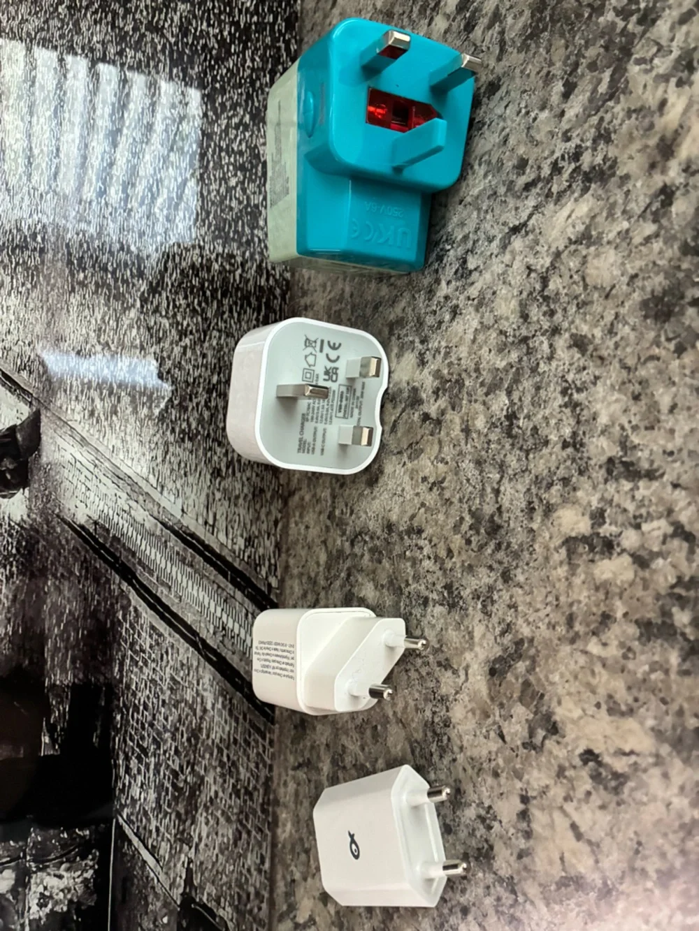USB USBC Travel Chargers - UK and France